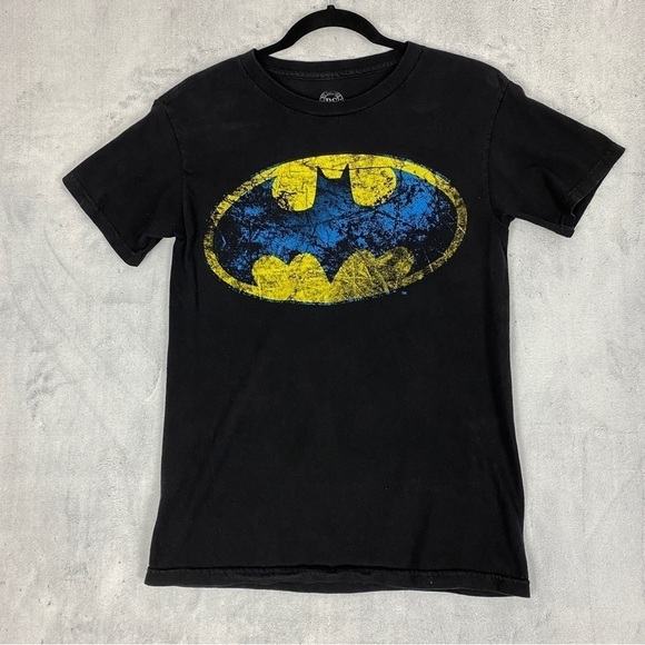 DC Comics Batman Graphic Tee Sz Small Black Cotton - Picture 1 of 8